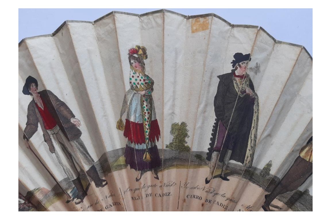 Characters of the natives of the Spanish provinces, fan since Antonio Rodriguez, circa 1805-1810