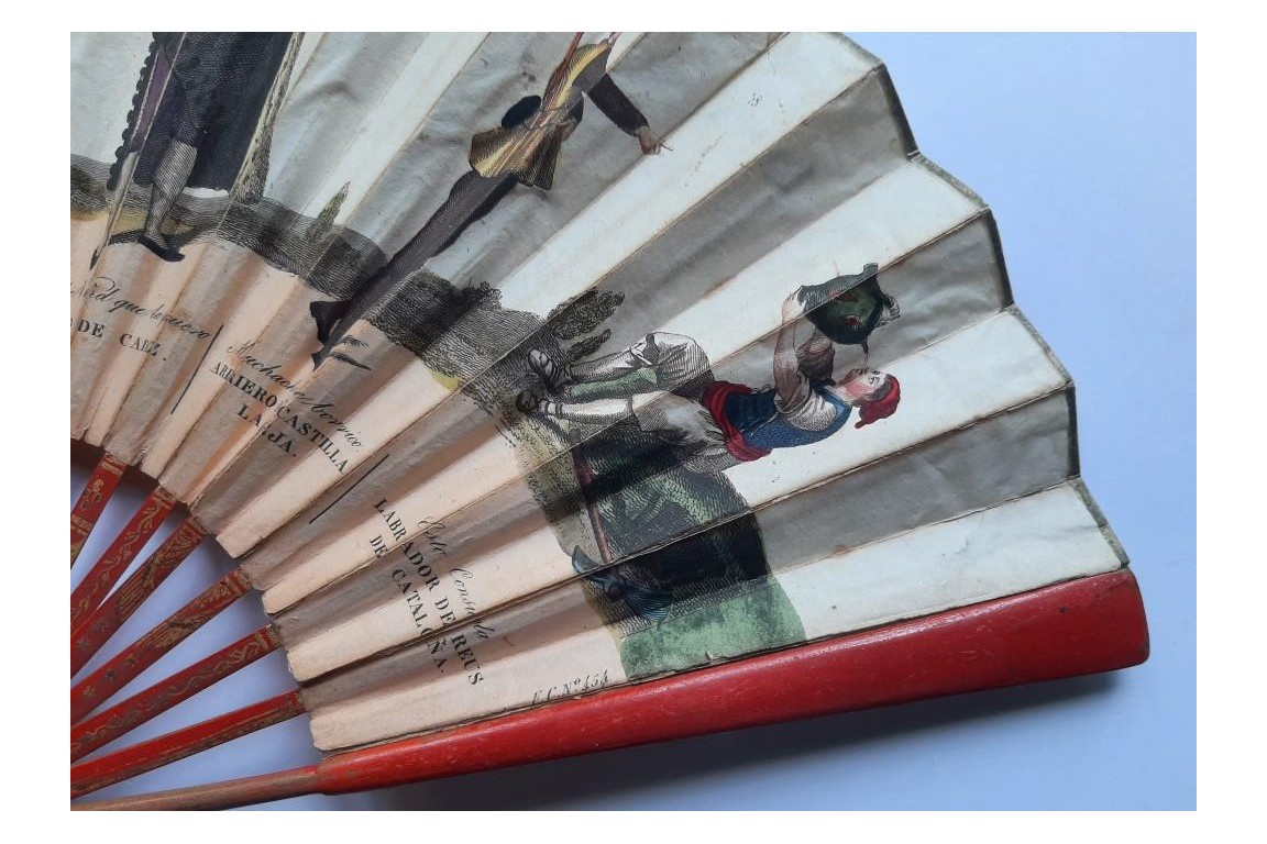 Characters of the natives of the Spanish provinces, fan since Antonio Rodriguez, circa 1805-1810