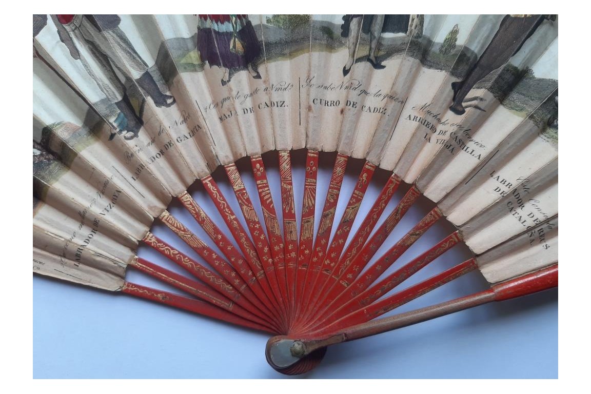Characters of the natives of the Spanish provinces, fan since Antonio Rodriguez, circa 1805-1810