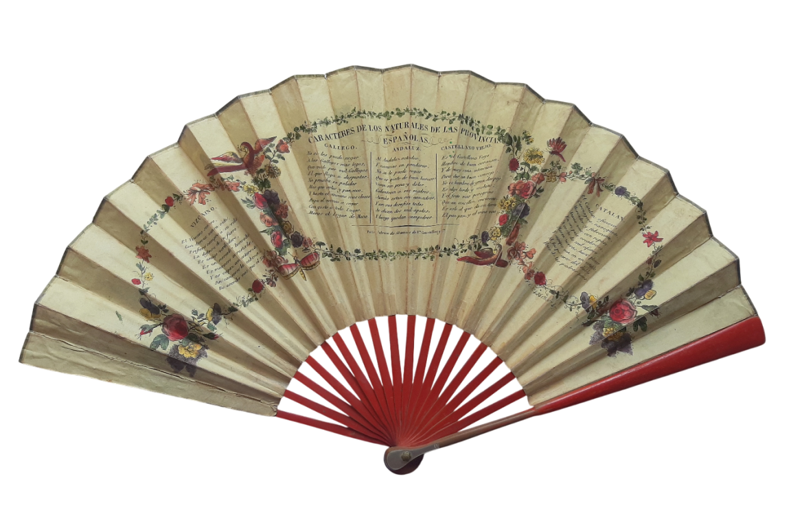 Characters of the natives of the Spanish provinces, fan since Antonio Rodriguez, circa 1805-1810
