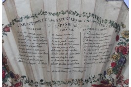 Characters of the natives of the Spanish provinces, fan since Antonio Rodriguez, circa 1805-1810