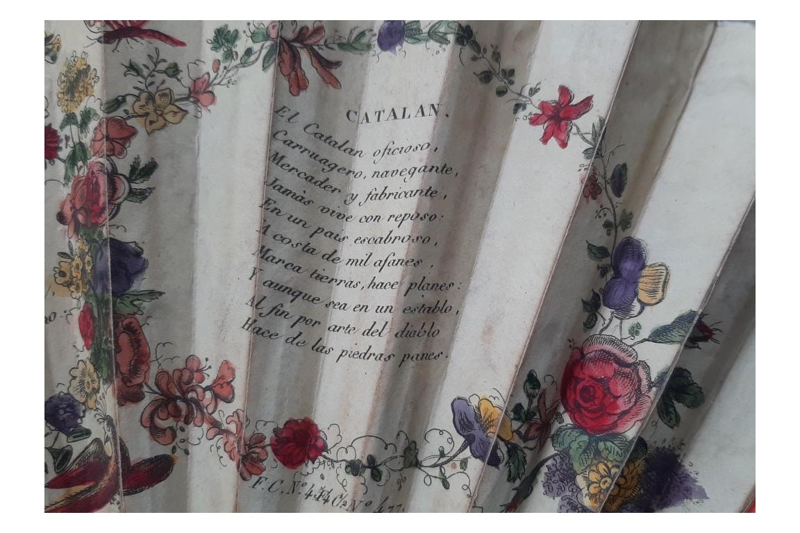 Characters of the natives of the Spanish provinces, fan since Antonio Rodriguez, circa 1805-1810