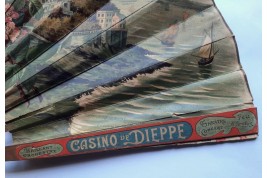 Chemins de Fer de l'Ouest : de Paris à Londres via Rouen, Dieppe et Newhaven. Éventail vers 1895