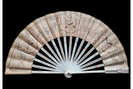 Souvenir from the French Embassy in Moscow, 1896. Fan by Kees