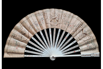Souvenir from the French Embassy in Moscow, 1896. Fan by Kees