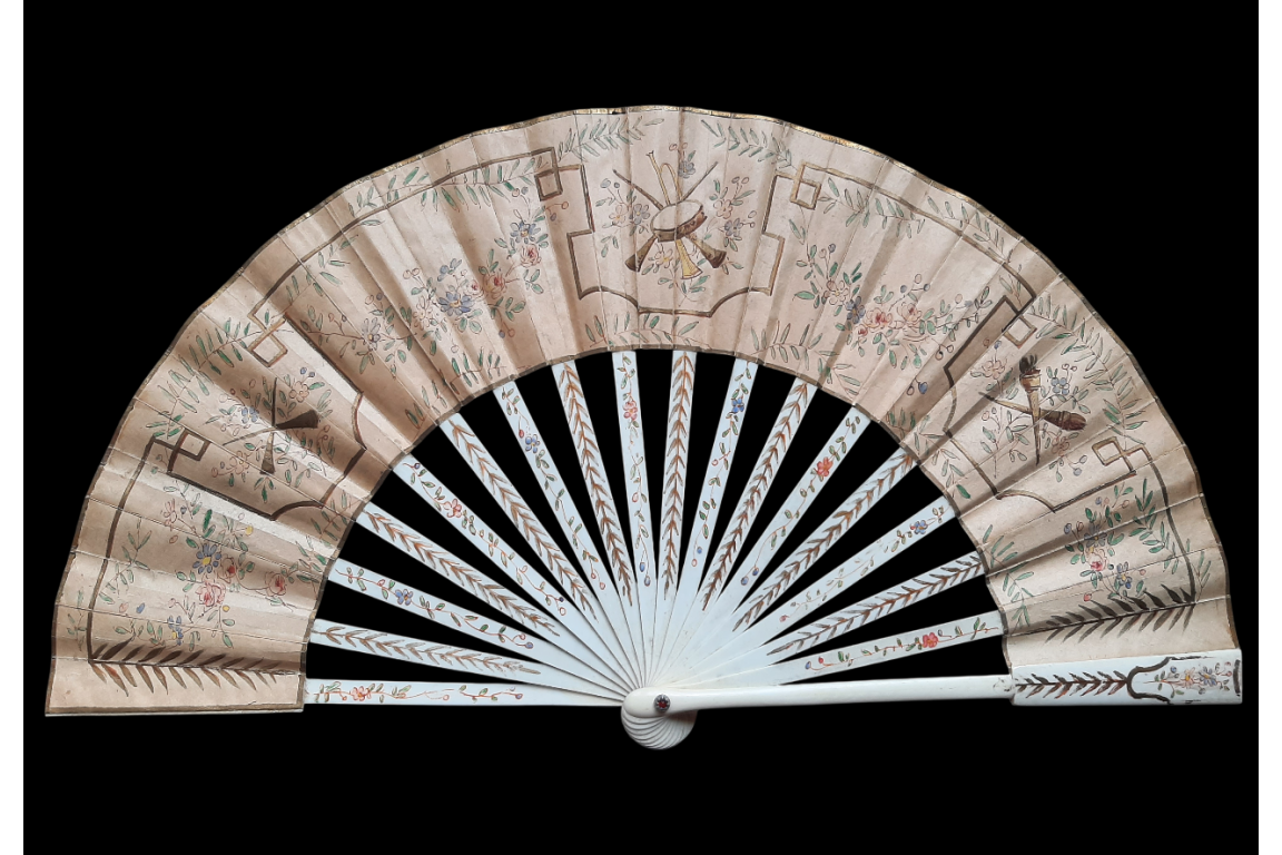 Souvenir from the French Embassy in Moscow, 1896. Fan by Kees