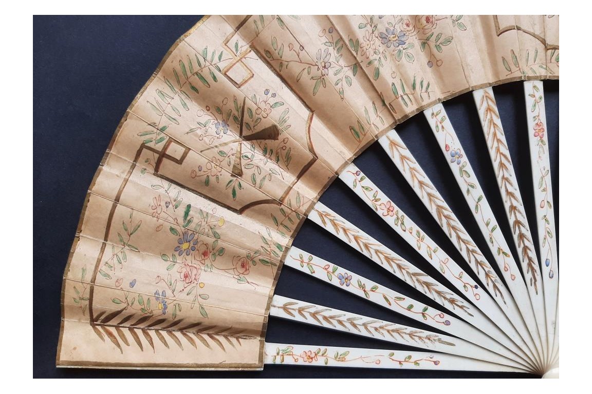 Souvenir from the French Embassy in Moscow, 1896. Fan by Kees