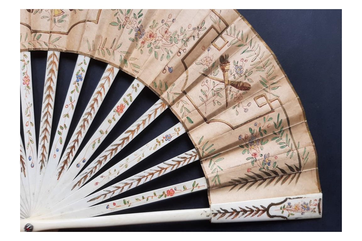 Souvenir from the French Embassy in Moscow, 1896. Fan by Kees