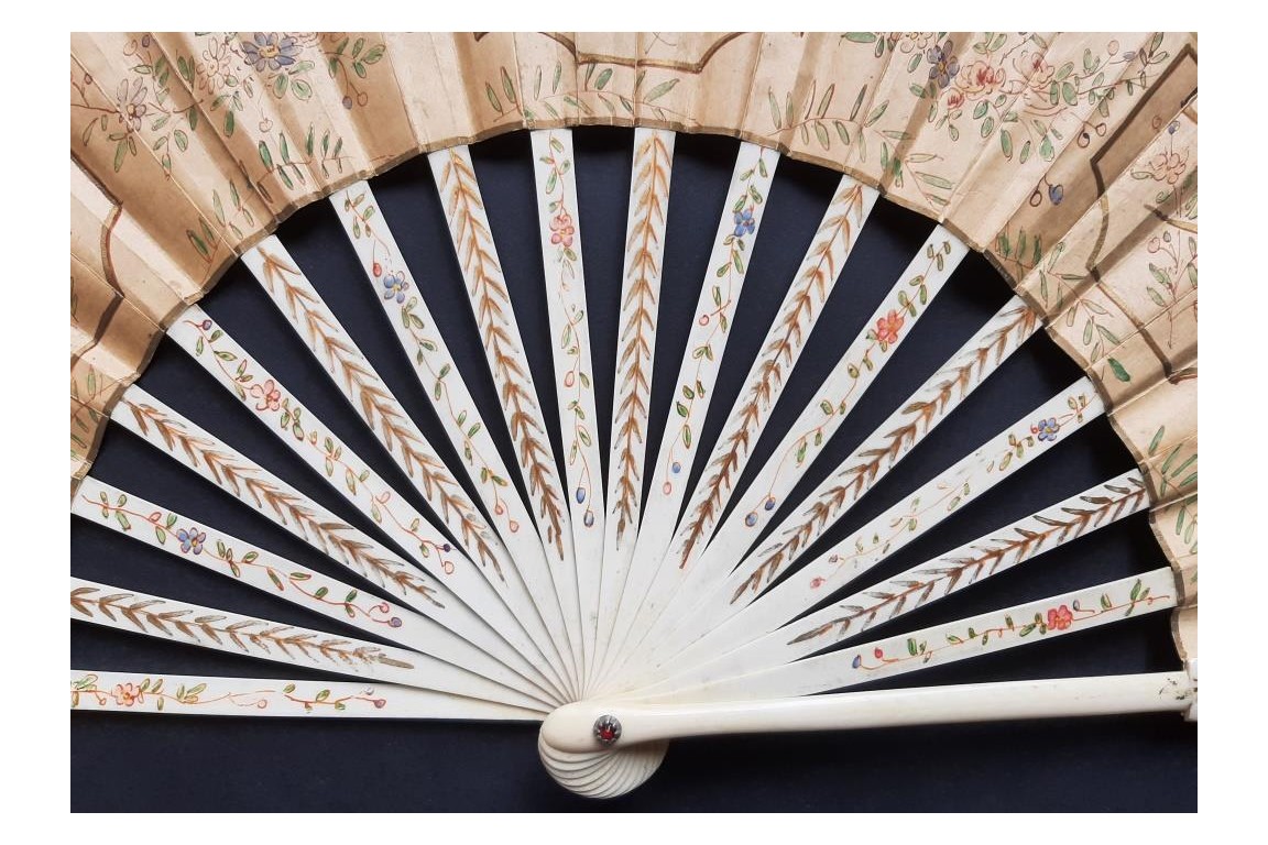 Souvenir from the French Embassy in Moscow, 1896. Fan by Kees