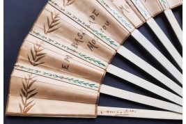 Souvenir from the French Embassy in Moscow, 1896. Fan by Kees
