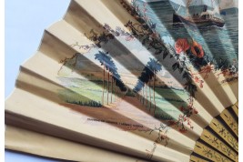 Cuba et La Havane, éventails fin XIXème siècle