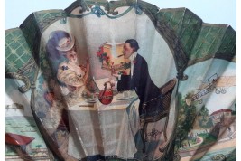 Café Martin et Café des Beaux-Arts à New York, éventails vers 1910