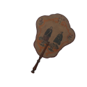 Turkish or Slave couple, fixed fan, 18th century