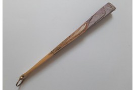 Beautés orientales au perroquet, éventail vers 1900-1930
