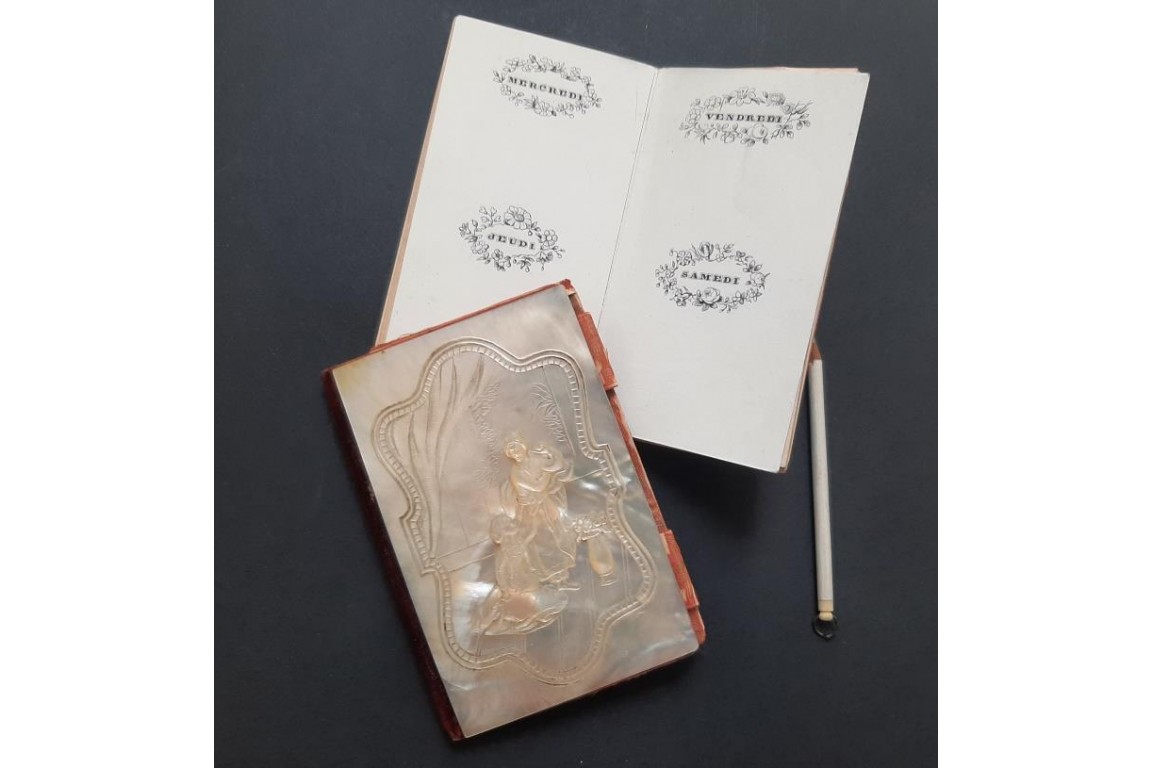 Sultan et sa concubine, carnet de notes, XIXeme siècle