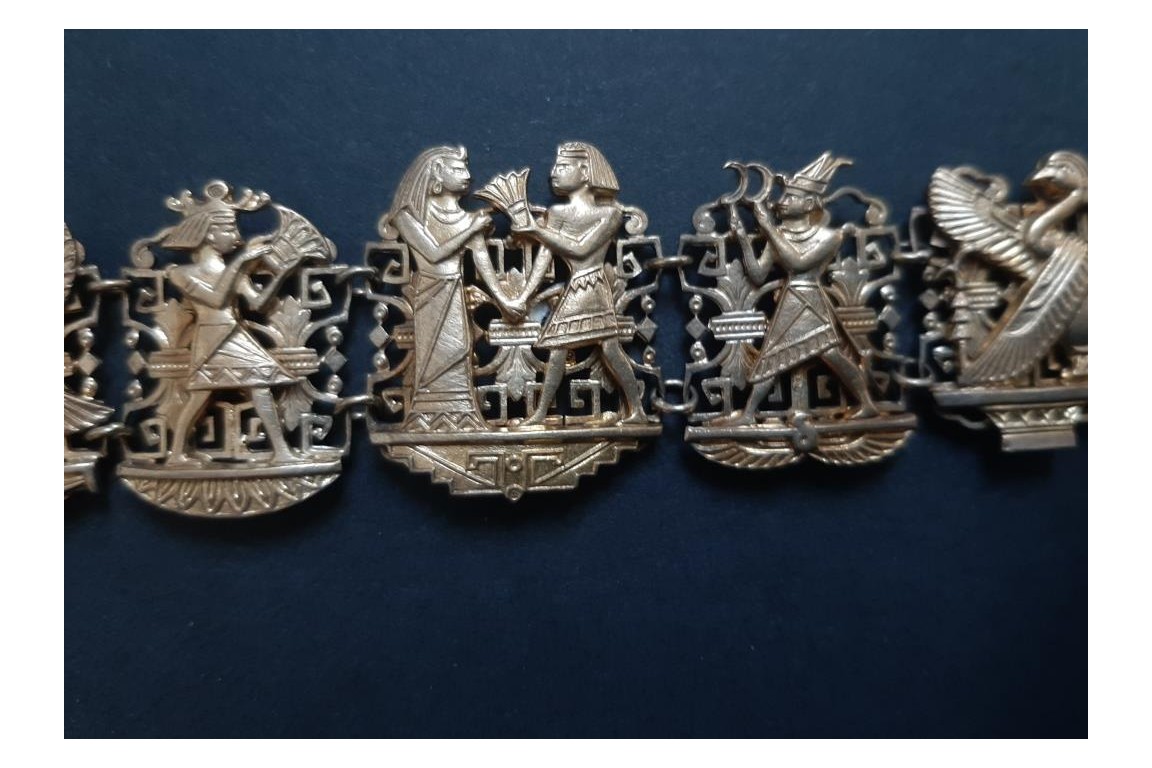 Bracelet égyptomania, début XXème
