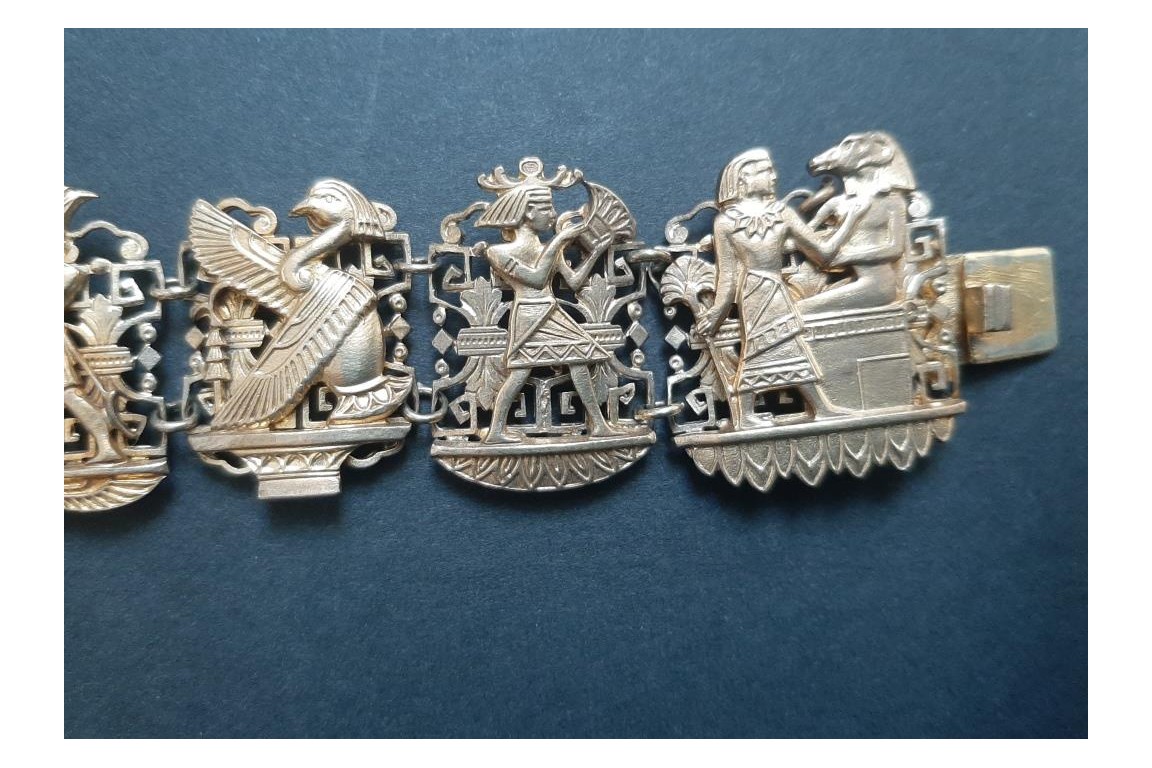 Bracelet égyptomania, début XXème