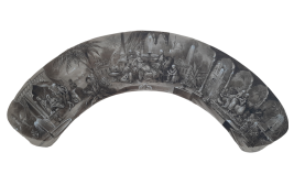 Turqueries amoureuses, projet d'éventail de Belleville, vers 1840-50