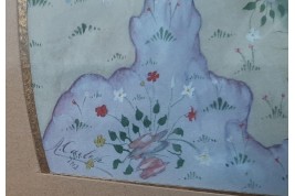 Chasse et séduction persane, feuilles d'éventail de Carlon 1913