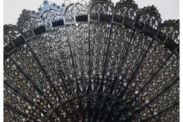 Mashrabiya, fan circa 1870-1900