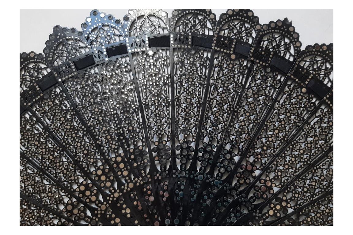 Mashrabiya, fan circa 1870-1900