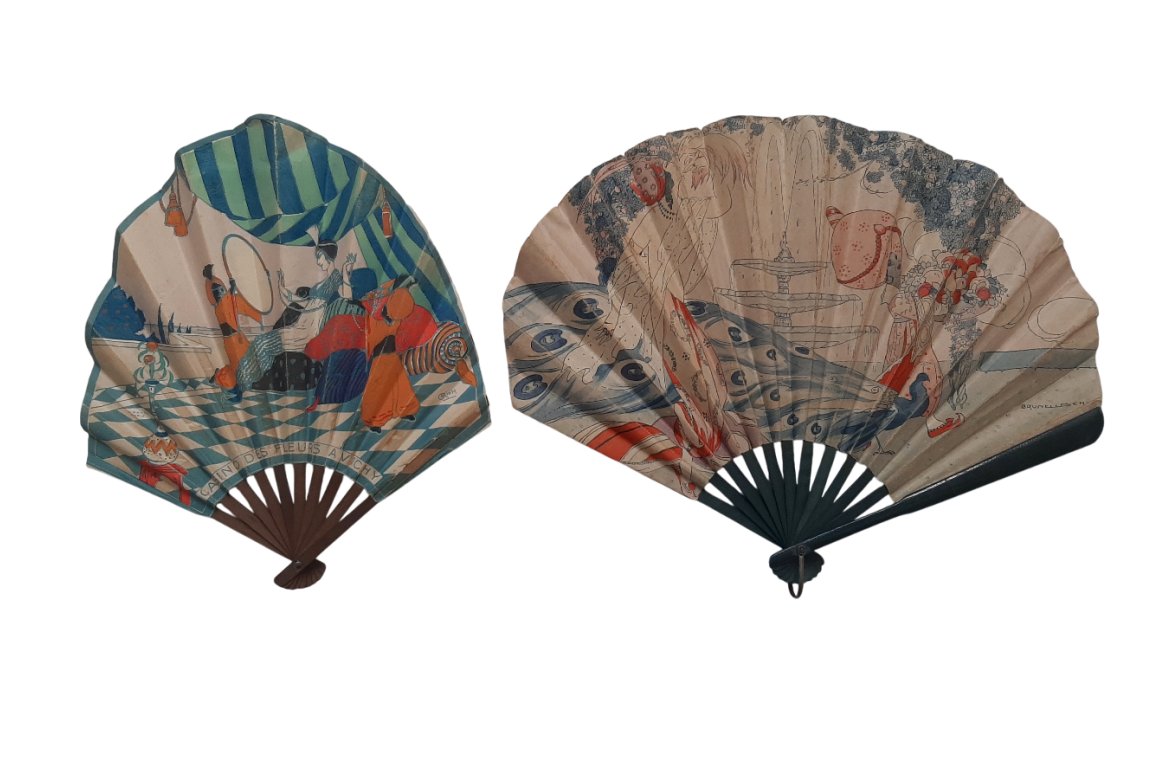 Belles orientales, éventails de Riom et Brunelleschi, périodeart déco