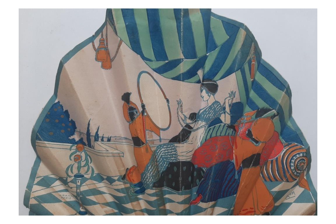 Belles orientales, éventails de Riom et Brunelleschi, périodeart déco