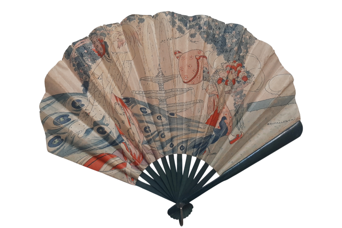 Belles orientales, éventails de Riom et Brunelleschi, périodeart déco