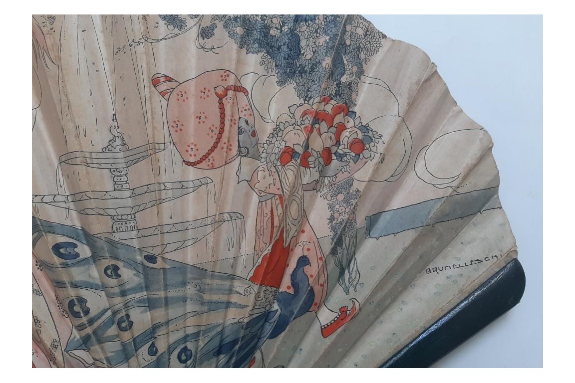 Belles orientales, éventails de Riom et Brunelleschi, périodeart déco