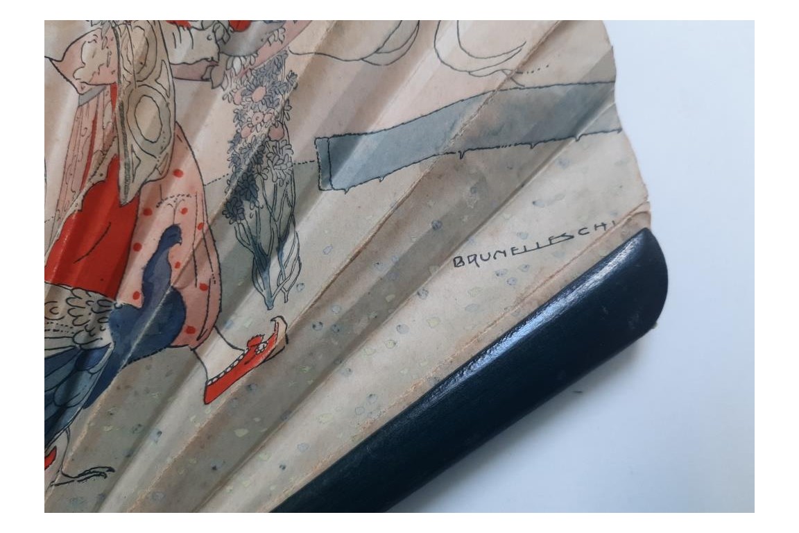 Belles orientales, éventails de Riom et Brunelleschi, périodeart déco