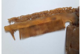 Indien, peigne XIXème art populaire
