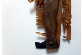 Indien, peigne XIXème art populaire