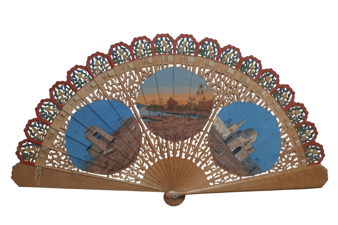 Souvenirs de voyage en Égypte, éventail vers 1867