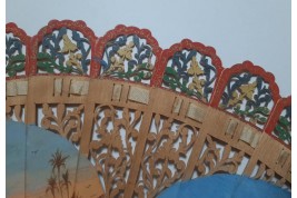 Memories of a trip to Egypt, fan, circa 1867