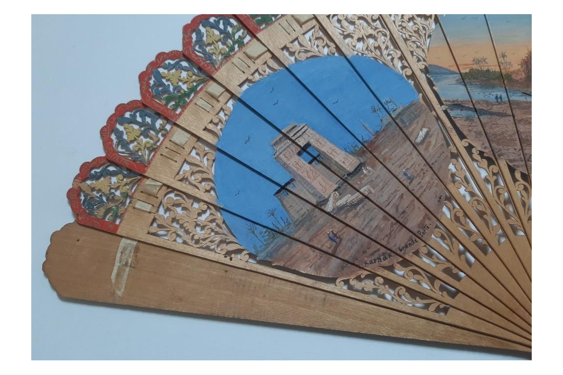 Souvenirs de voyage en Égypte, éventail vers 1867