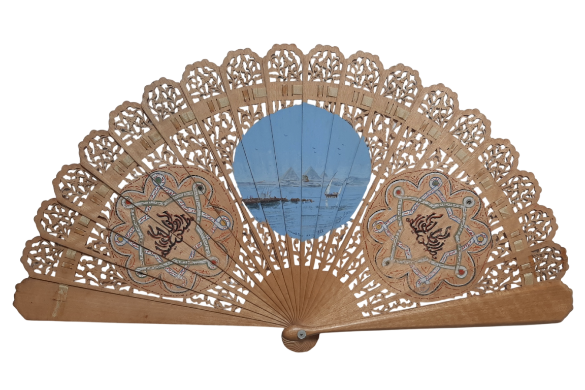 Souvenirs de voyage en Égypte, éventail vers 1867
