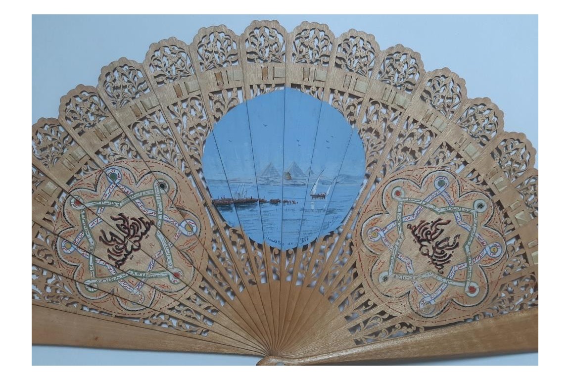 Souvenirs de voyage en Égypte, éventail vers 1867
