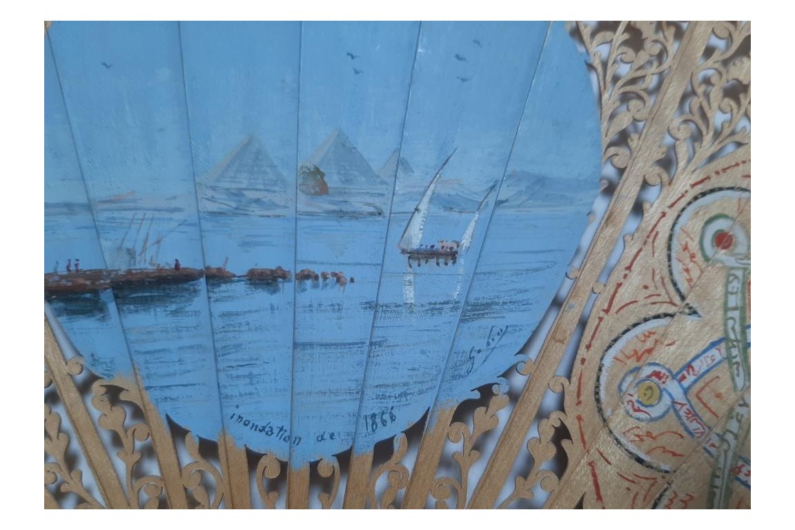 Souvenirs de voyage en Égypte, éventail vers 1867
