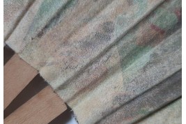 Nawab on an elephant, fan circa 1895-1900