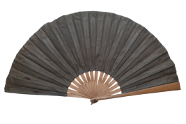 Nawab on an elephant, fan circa 1895-1900