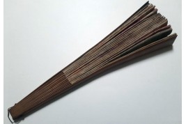 Nawab on an elephant, fan circa 1895-1900