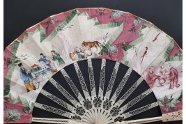 C'est lui ! Éventail Compagnie des Indes vers 1760-70