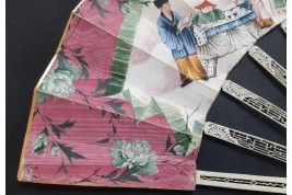 C'est lui ! Éventail Compagnie des Indes vers 1760-70