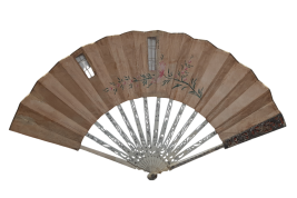 Conversation at the windows, fan circa 1760–80