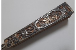 Conversation aux fenêtres, éventail vers 1760-80
