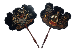 Souvenir de l'ambassade de Siam à Fontainebleau, écrans vers 1861