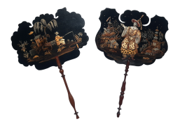 Souvenir de l'ambassade de Siam à Fontainebleau, écrans vers 1861