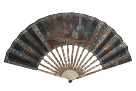 "A la turque" gallantry, 18th-century or pastiche fan