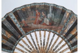 "A la turque" gallantry, 18th-century or pastiche fan