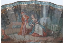 "A la turque" gallantry, 18th-century or pastiche fan